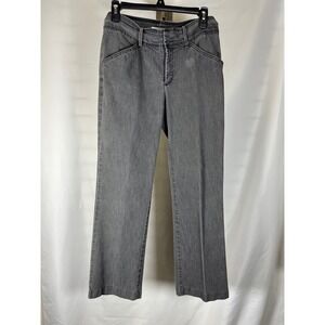 Lee Natural Fit Straight Leg Jeans Womens 6 Short Faded Black Grey 4659406